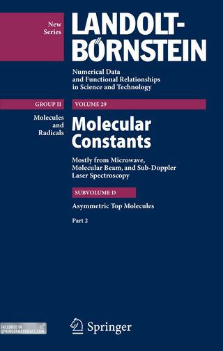 Asymmetric Top Molecules, Part 3 - Wolfgang Hüttner; Jean Demaison; Jürgen Vogt