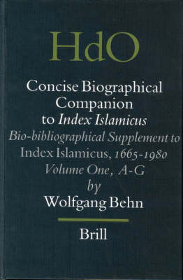 Concise Biographical Companion to Index Islamicus - Wolfgang Behn