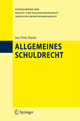 Allgemeines Schuldrecht - Jan Dirk Harke