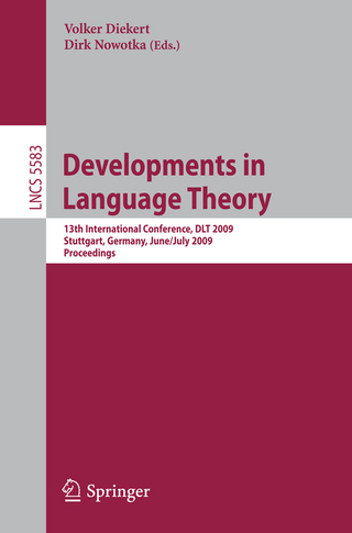 Developments in Language Theory - Volker Diekert; Dirk Nowotka