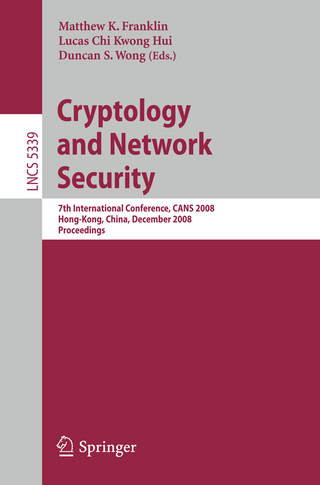 Cryptology and Network Security - Matthew Franklin; Lucas Chi-Kwong Hui; Duncan S. Wong