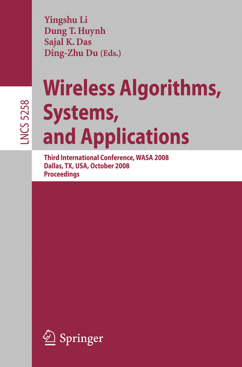 Wireless Algorithms, Systems, and Applications - 