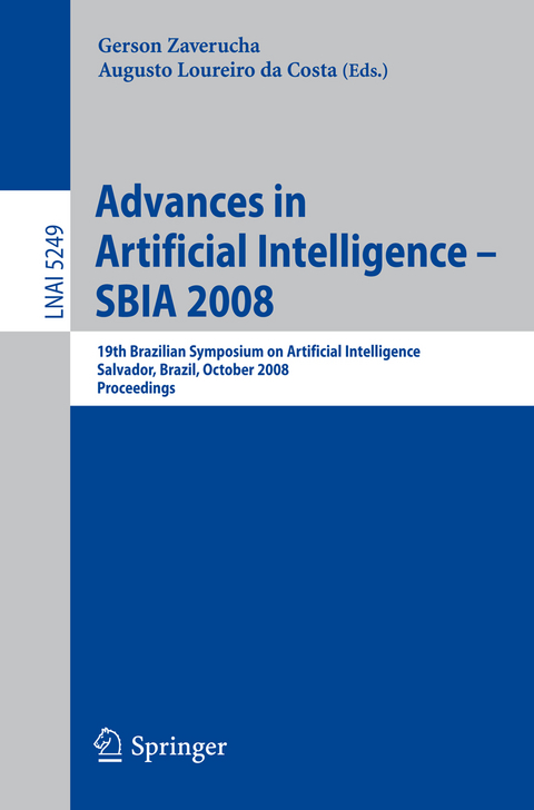 Advances in Artificial Intelligence - SBIA 2008 - 