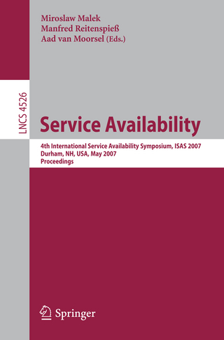Service Availability - Miroslaw Malek; Manfred Reitenspieß; Aad Van Moorsel