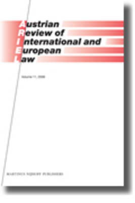 Austrian Review of International and European Law, Volume 11 (2006) - Gerhard Loibl