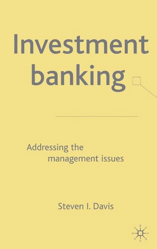 Investment Banking - S. Davis