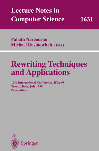 Rewriting Techniques and Applications - Paliath Narendran; Michael Rusinowitch