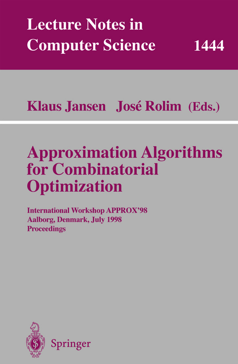Approximation Algorithms for Combinatorial Optimization - 
