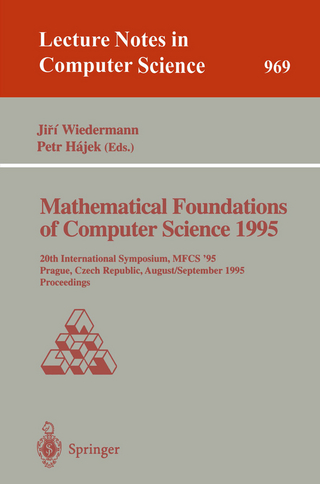 Mathematical Foundations of Computer Science 1995 - Jiri Wiedermann; Petr Hajek