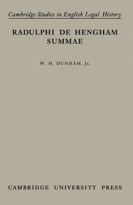 Summae - Radulphi de Hengham