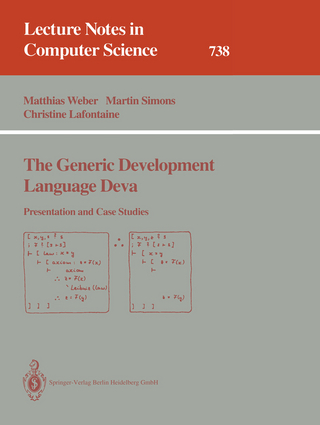 The Generic Development Language Deva - Matthias Weber; Martin Simons; Christine Lafontaine
