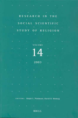 Research in the Social Scientific Study of Religion, Volume 14 - Ralph L. Piedmont; David O. Moberg