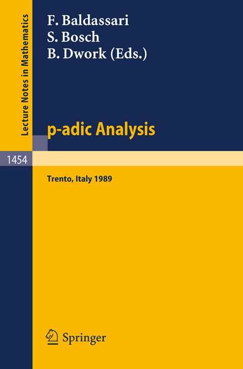 p-adic Analysis - 