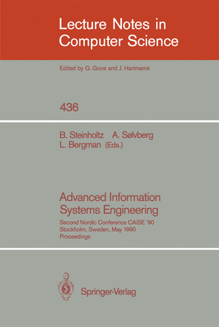 Advanced Information Systems Engineering - Bo Steinholtz; Arne Soelvberg; Lars Bergman