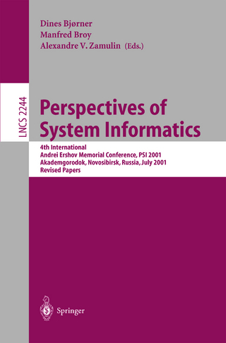 Perspectives of System Informatics - Dines Bjørner; Manfred Broy; Alexandre Zamulin