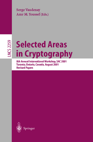 Selected Areas in Cryptography - Serge Vaudenay; Amr M. Youssef