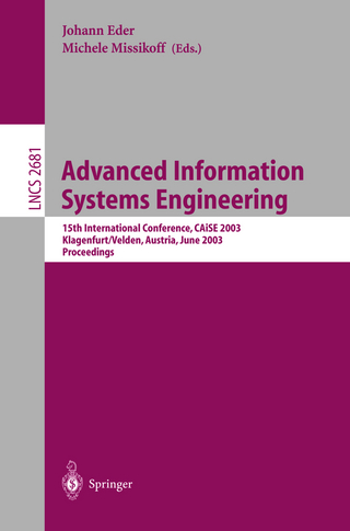 Advanced Information Systems Engineering - Johann Eder; Michele Missikoff