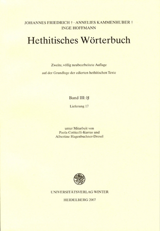 Hethitisches Wörterbuch - Johannes Friedrich; Annelies Kammenhuber