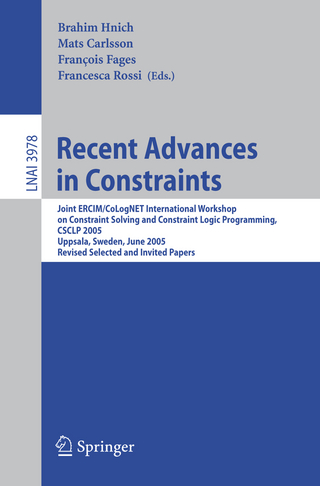 Recent Advances in Constraints - Brahim Hnich; Mats Carlsson; Francois Fages; Francesca Rossi
