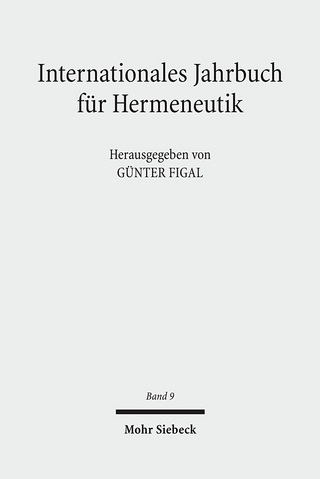 Internationales Jahrbuch für Hermeneutik - Günter Figal