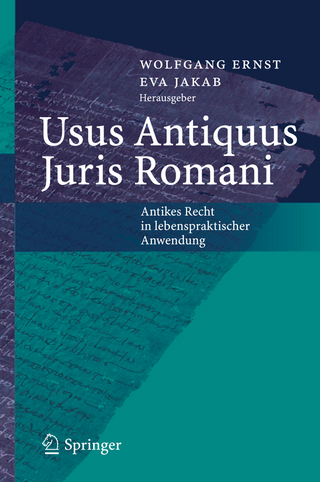 Usus Antiquus Juris Romani - Wolfgang Ernst; Eva Jakab