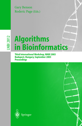 Algorithms in Bioinformatics - Gary Benson; Roderic Page