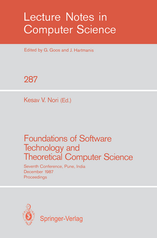 Foundations of Software Technology and Theoretical Computer Science - Kesav V. Nori