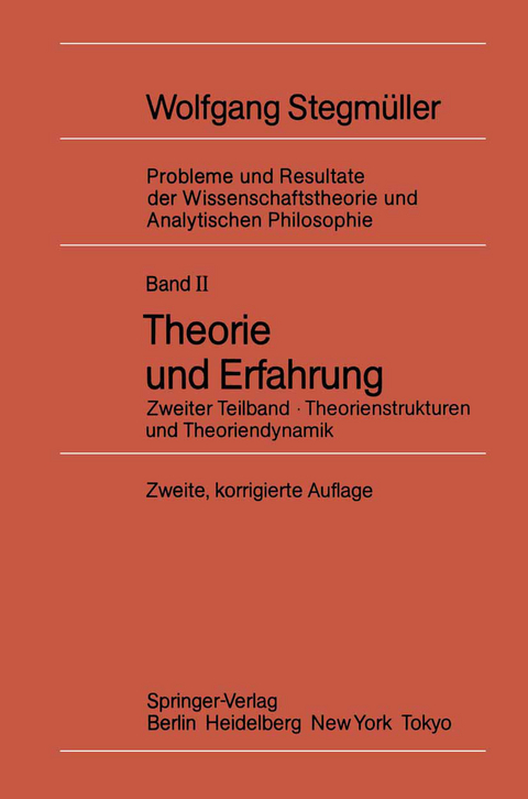 Theorie und Erfahrung - Wolfgang Stegmüller