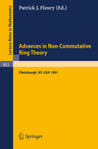Advances in Non-Commutative Ring Theory - P. J. Fleury