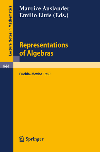 Representations of Algebras - M. Auslander; E. Lluis