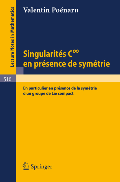 Singularites C infini en presence de symetrie - V. Poenaru