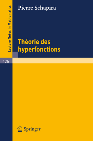 Theories des Hyperfonctions - Pierre Schapira