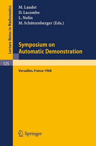 Symposium on Automatic Demonstration - M. Laudet; D. Lacombe; L. Nolin; M. Schützenberger