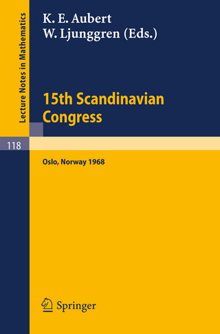 Proceedings of the 15th Scandinavian Congress Oslo 1968 - K. E. Aubert; W. Ljunggren