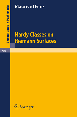 Hardy Classes on Riemann Surfaces - Maurice Heins