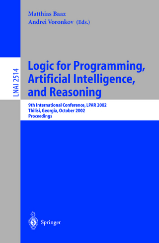 Logic for Programming, Artificial Intelligence, and Reasoning - Matthias Baaz; Andrei Voronkov