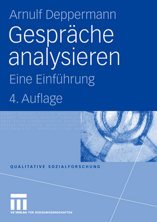 Gespräche analysieren - Arnulf Deppermann