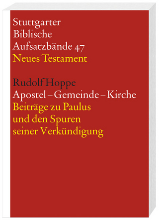 Apostel ? Gemeinde ? Kirche - Rudolf Hoppe