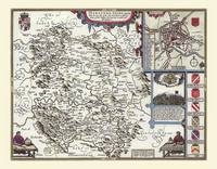 John Speed Map of Herefordshire 1611 - John Speed