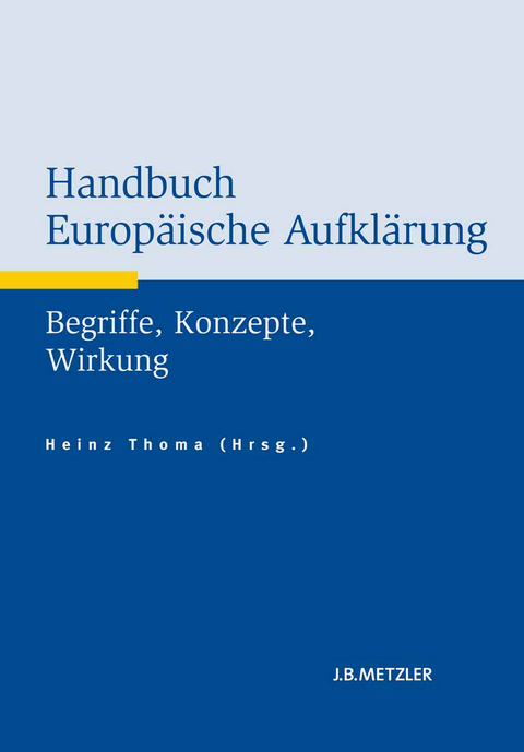 Handbuch Europäische Aufklärung - 