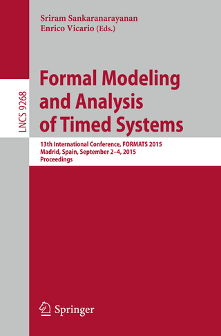 Formal Modeling and Analysis of Timed Systems - Sriram Sankaranarayanan; Enrico Vicario