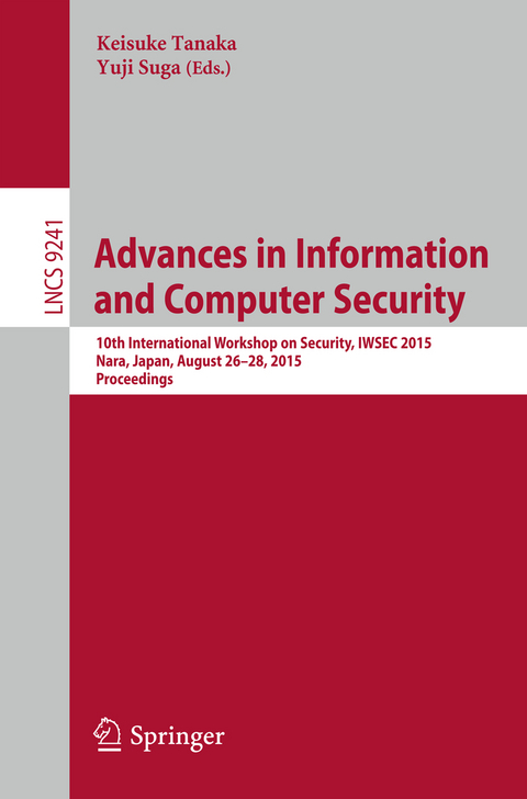 Advances in Information and Computer Security - 