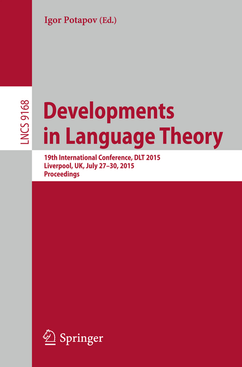 Developments in Language Theory - 