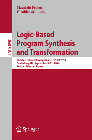 Logic-Based Program Synthesis and Transformation - Maurizio Proietti; Hirohisa Seki