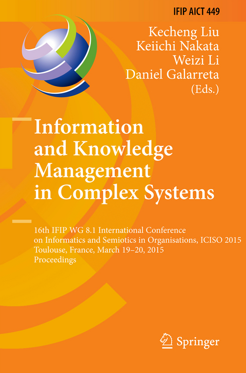 Information and Knowledge Management in Complex Systems - 