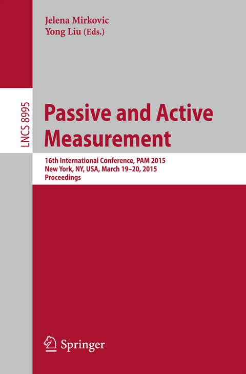 Passive and Active Measurement - 