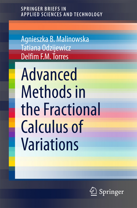 Advanced Methods in the Fractional Calculus of Variations - Agnieszka B. Malinowska, Tatiana Odzijewicz, Delfim F.M. Torres