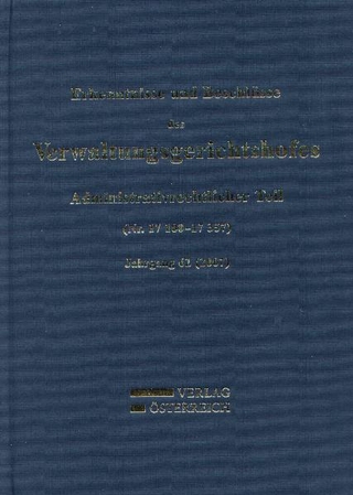Erkenntnisse und Beschlüsse des Verwaltungsgsgerichtshofes - Leopold Bumberger