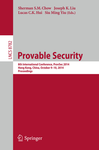 Provable Security - Sherman S.M. Chow; Joseph K. Liu; Lucas C.K. Hui; Siu Ming Yiu