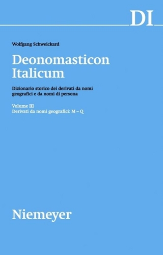 Deonomasticon Italicum (DI) / Derivati da nomi geografici (M-Q) - Wolfgang Schweickard